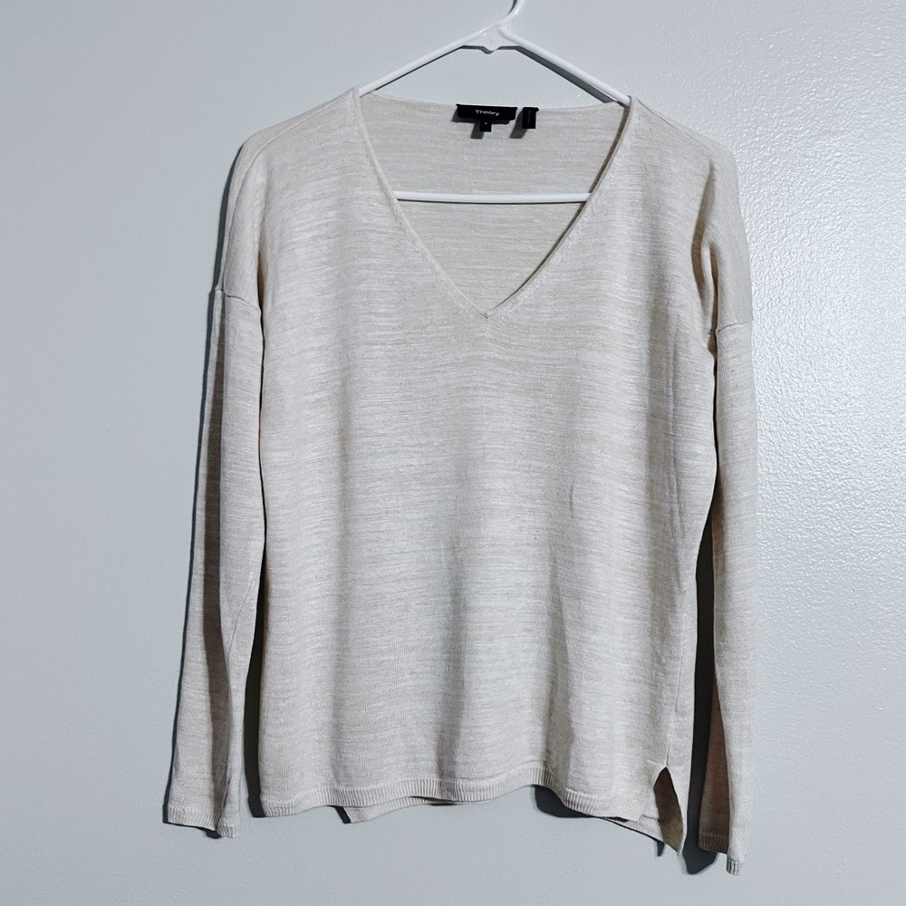 Theory Linen Blend Larissa Sweater
